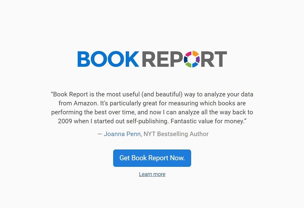 Amazon自助出版 ( Kindle Direct Publishing )實用小工具- BOOK REPORT