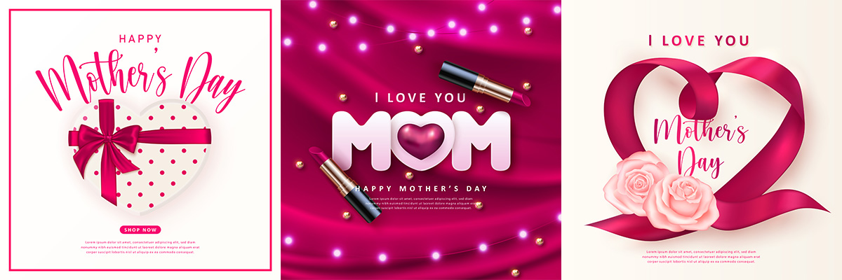 圖庫作品- 母親節向量素材 / Happy Mother’s Day Vector Image